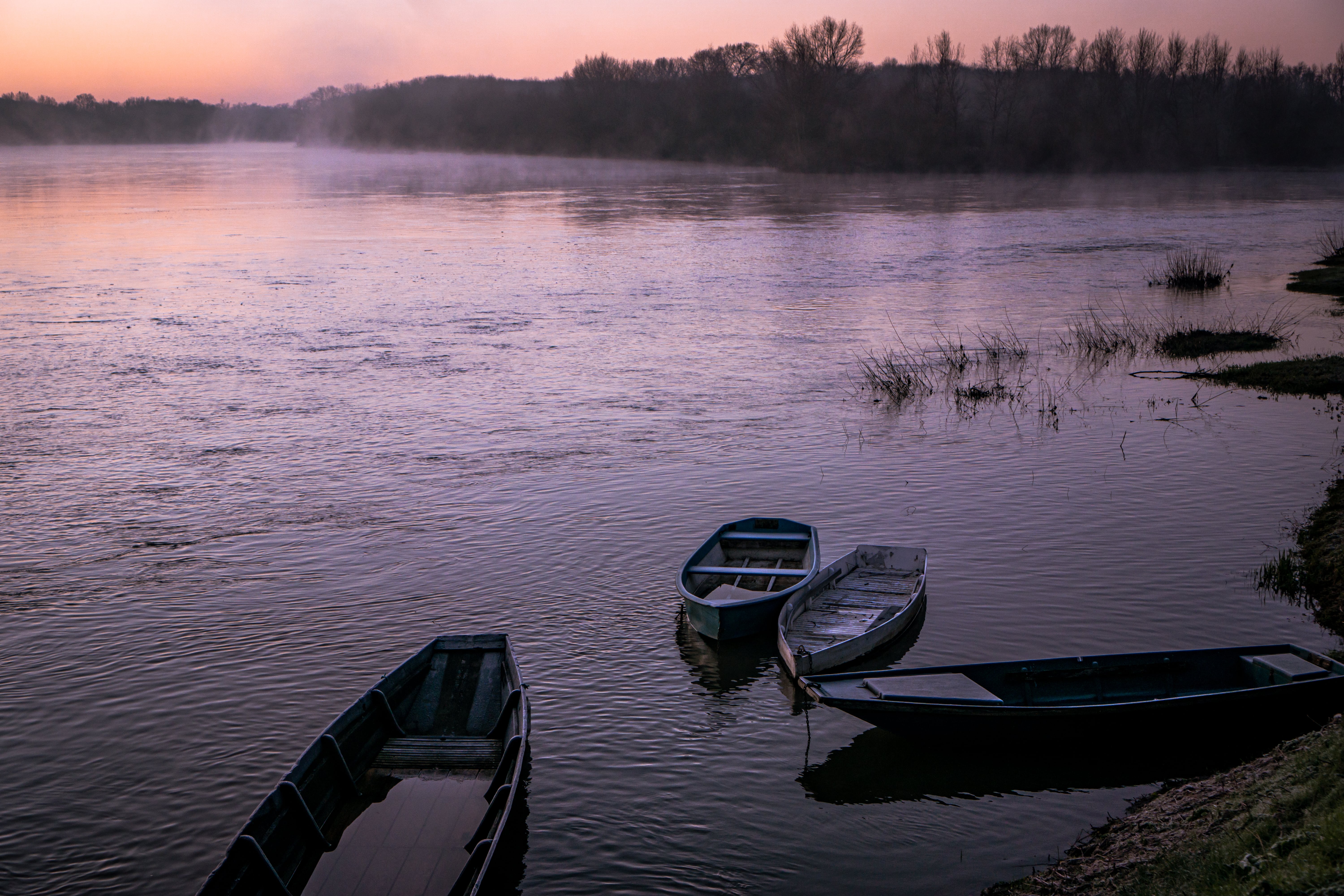 Val de Loire, la Loire au petit matin
