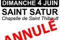 Annulation Marché aux livres de Saint-Thibault