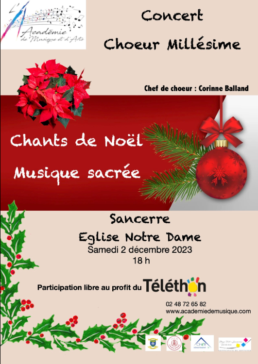 Concert Choeur Millésime 02-12-2023