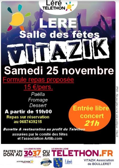 Téléthon Vitazik concert Léré 2023