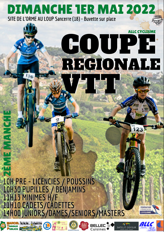 Coupe régionale VTT Sancerre 01.05.22