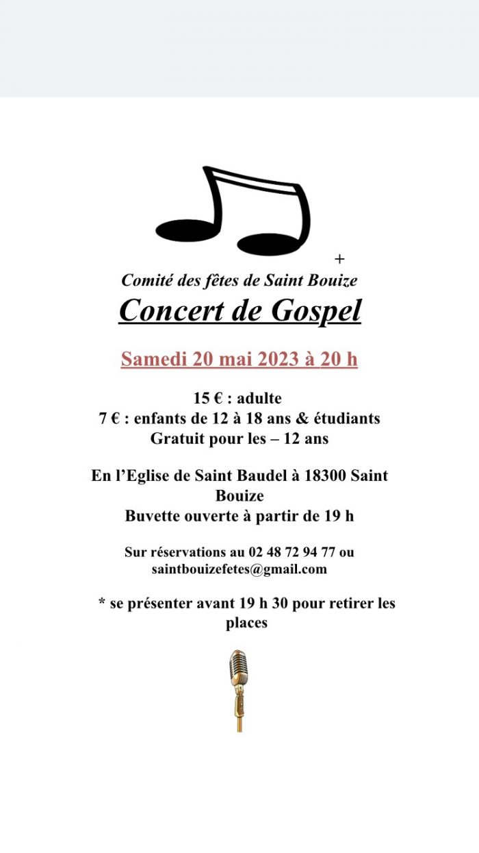 Concert Gospel Mai 2023