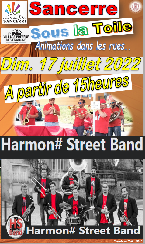 Sancerre Sous la Toile 2022 – Harmon Street Band 17.07.22