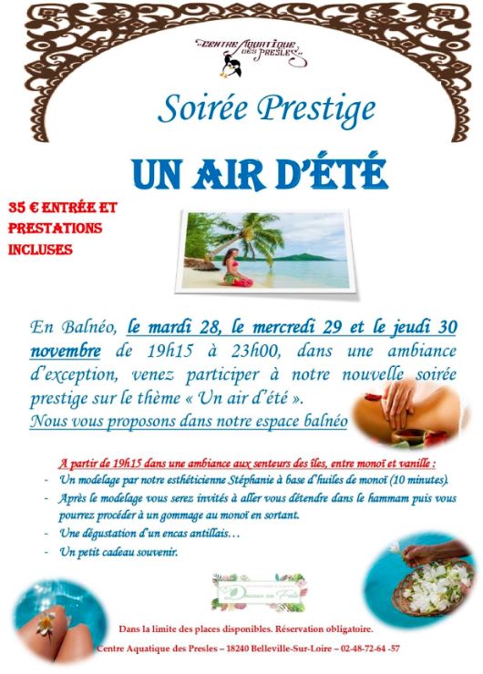 Un air d’été -du 28 au 30-11-2023 à Belleville sur Loire